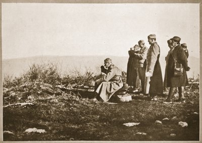 King Peter of Serbia at the Front by English Photographer